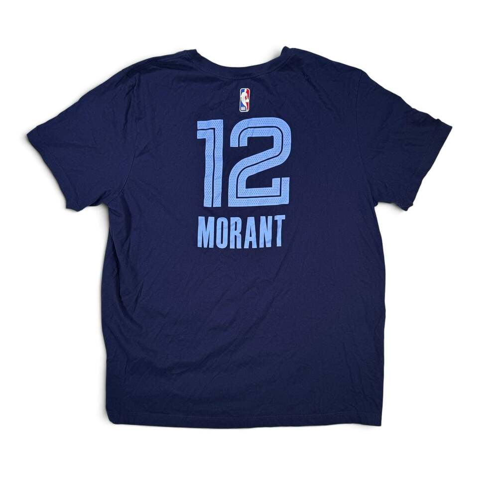 Nike NBA Memphis Grizzlies Ja Morant 12 T-Shirt Size XL Navy Blue